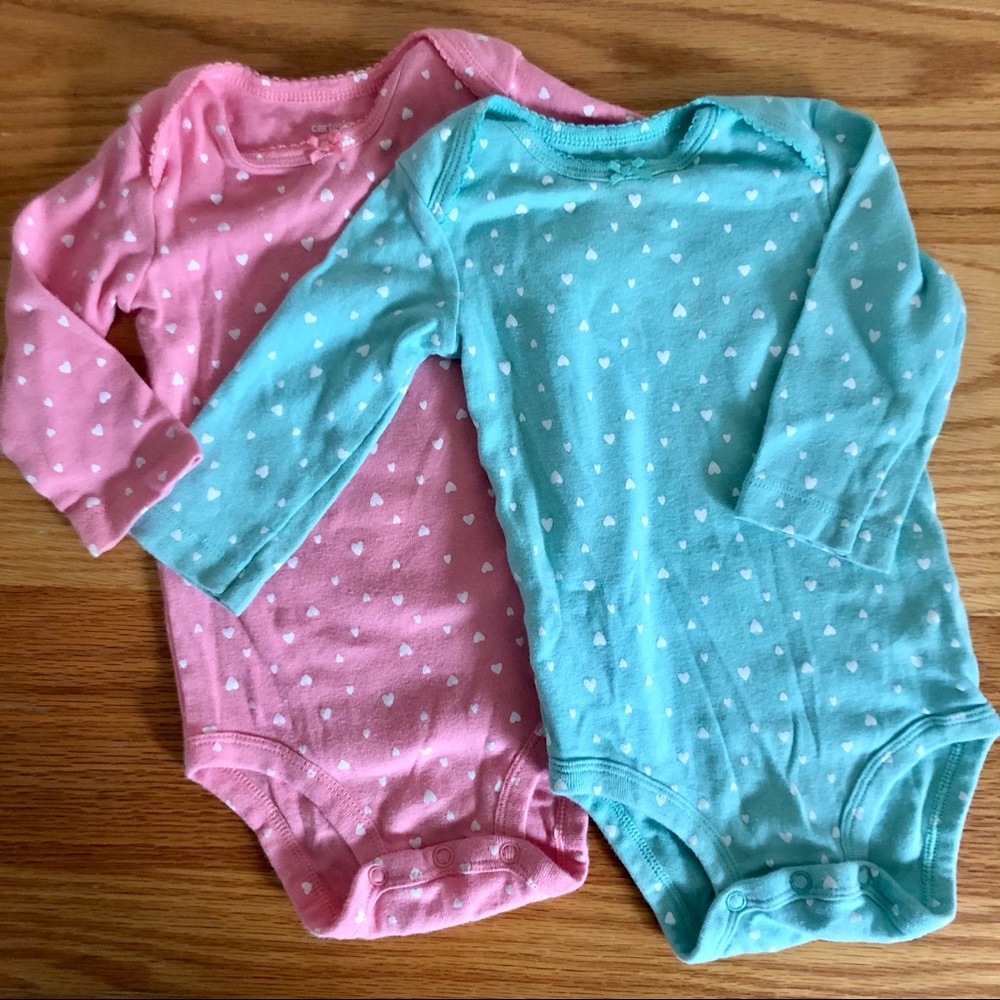 Carter’s Heart Bodysuits